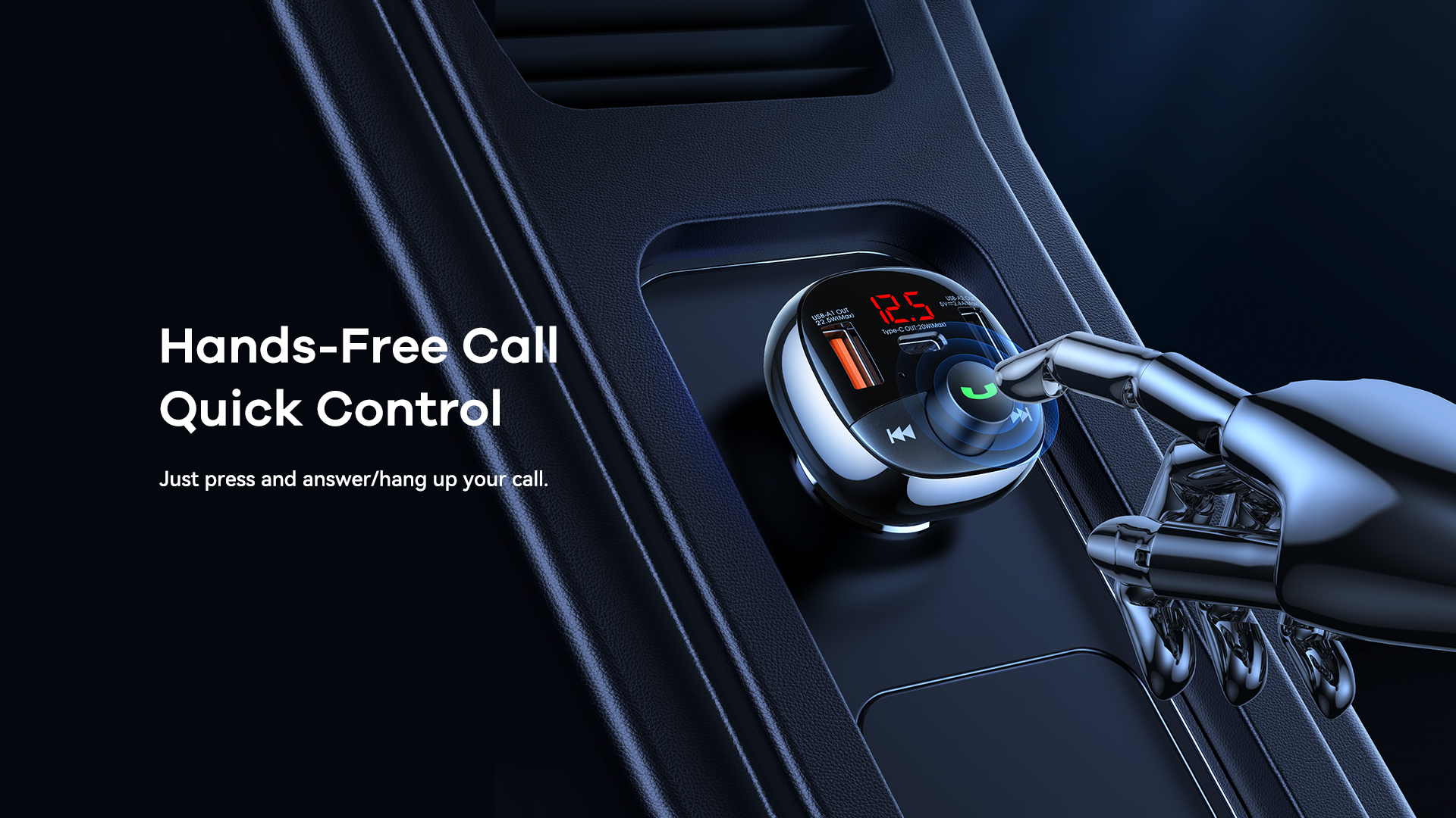 Original Remax FM Transmitter Bluetooth Car Charger Fast Charging 54.5W ...