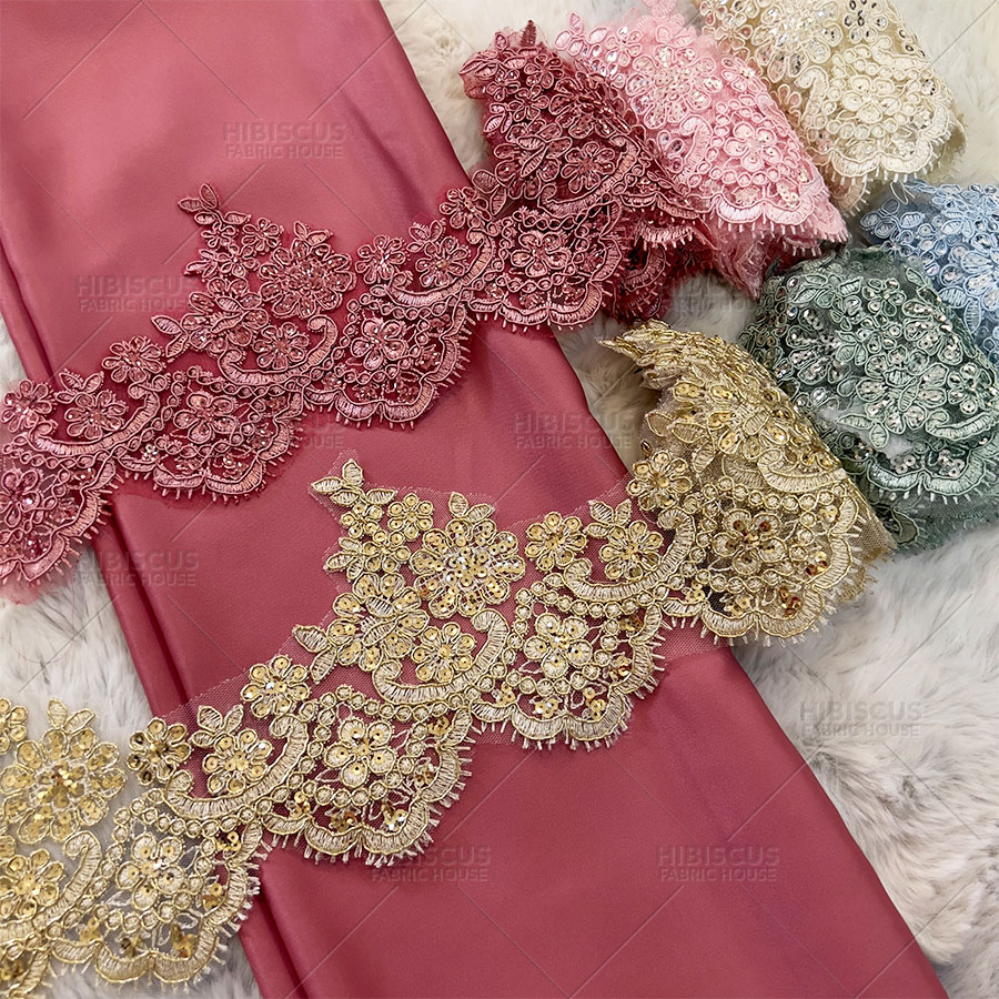 Border Lace Pengantin / Border Baju (26cm SAIZ BESAR) Markonah ...