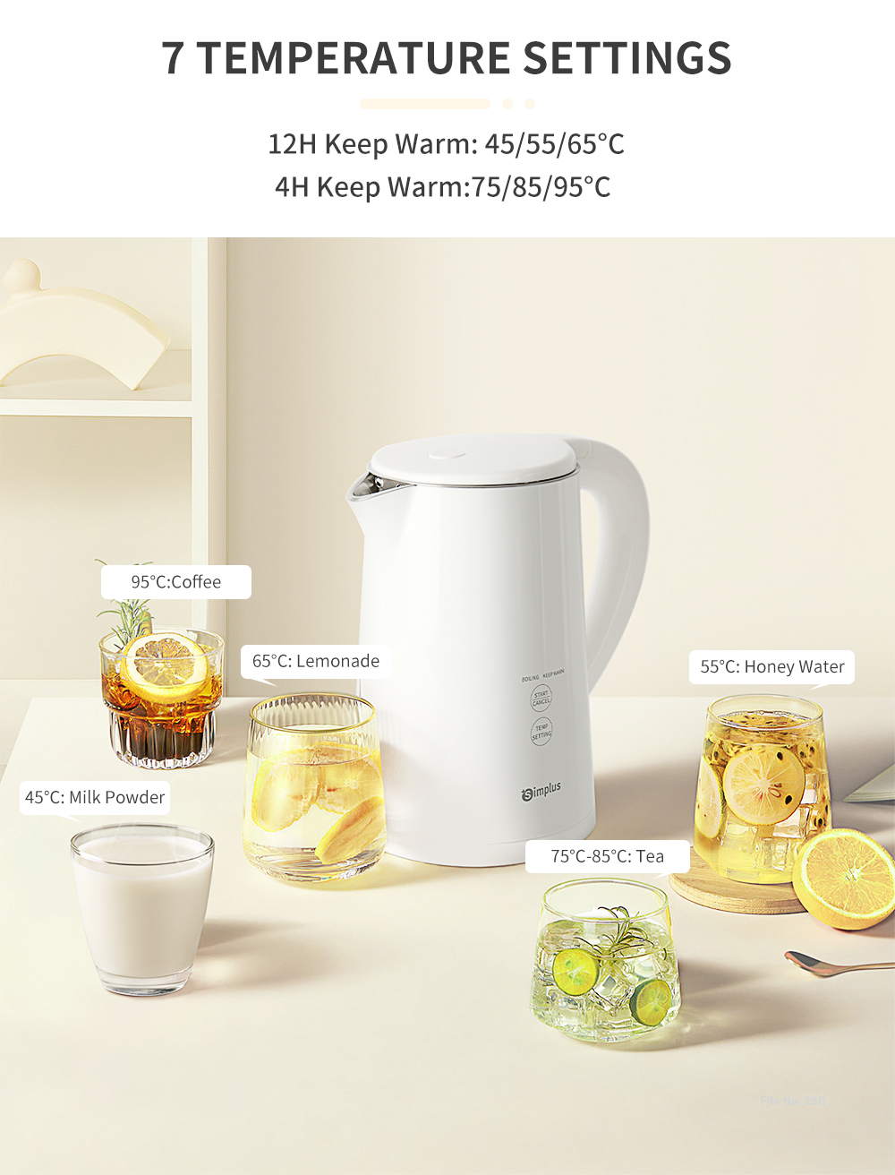 1.2L Multipurpose Thermostatic Kettle with Filter 220V Flash Thermostatic  Electric Coffee Pot For Kitchen Automatic Milk Warming