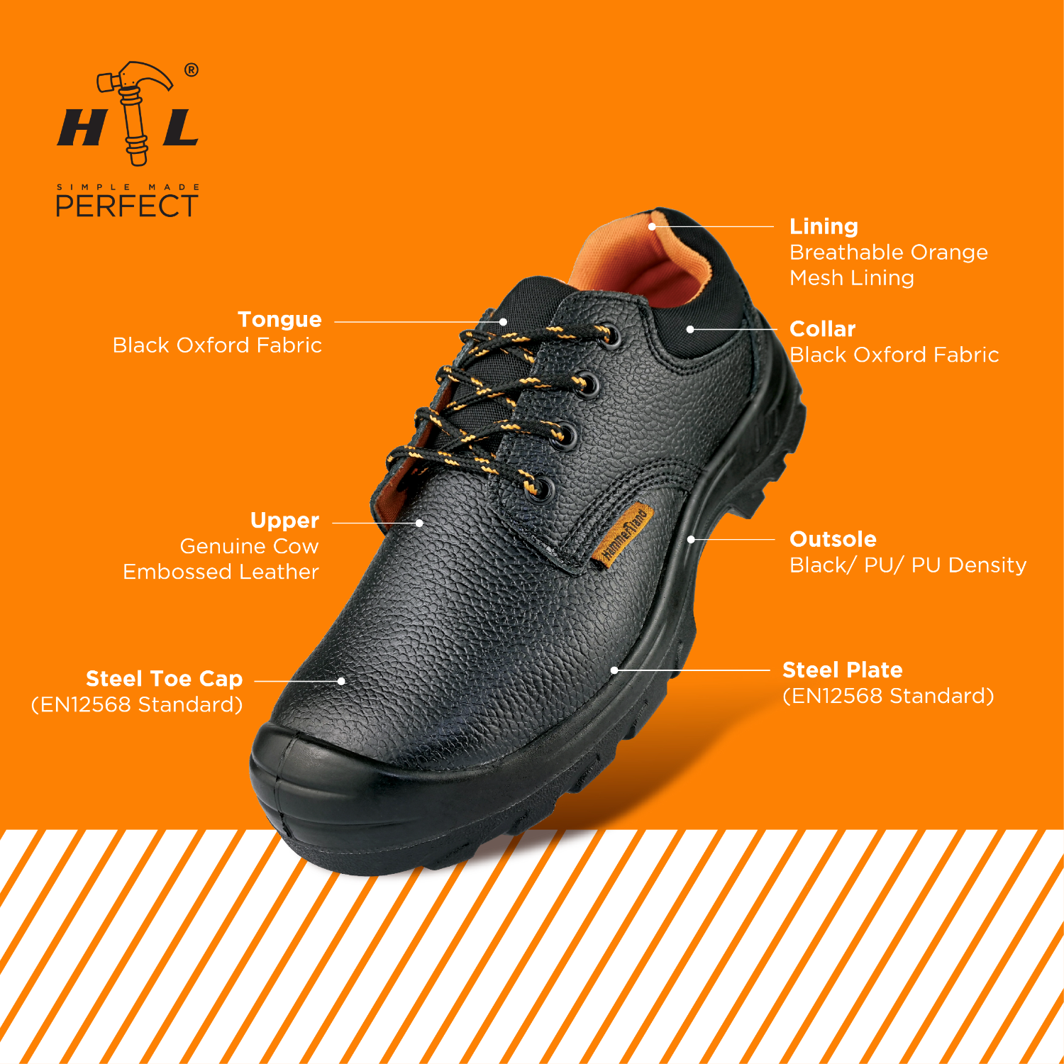 Photo inspiration: Visual Reference: Hammerland Men Low Cut With Shoelace Safety Shoes Ham 3006