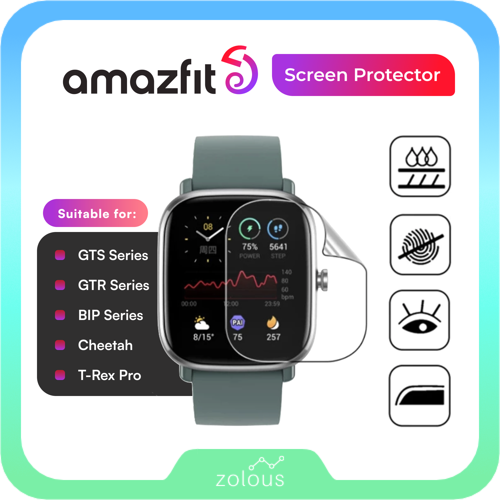 Amazfit Gts 4 Screen Protector - Scratch-resistant Soft Film For All Models