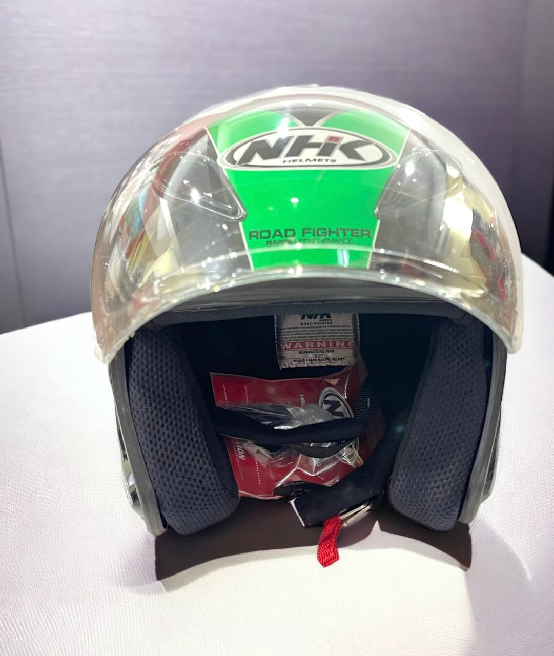 NHK HELMET R6 URIKEN BLACK GREEN | Shopee Malaysia