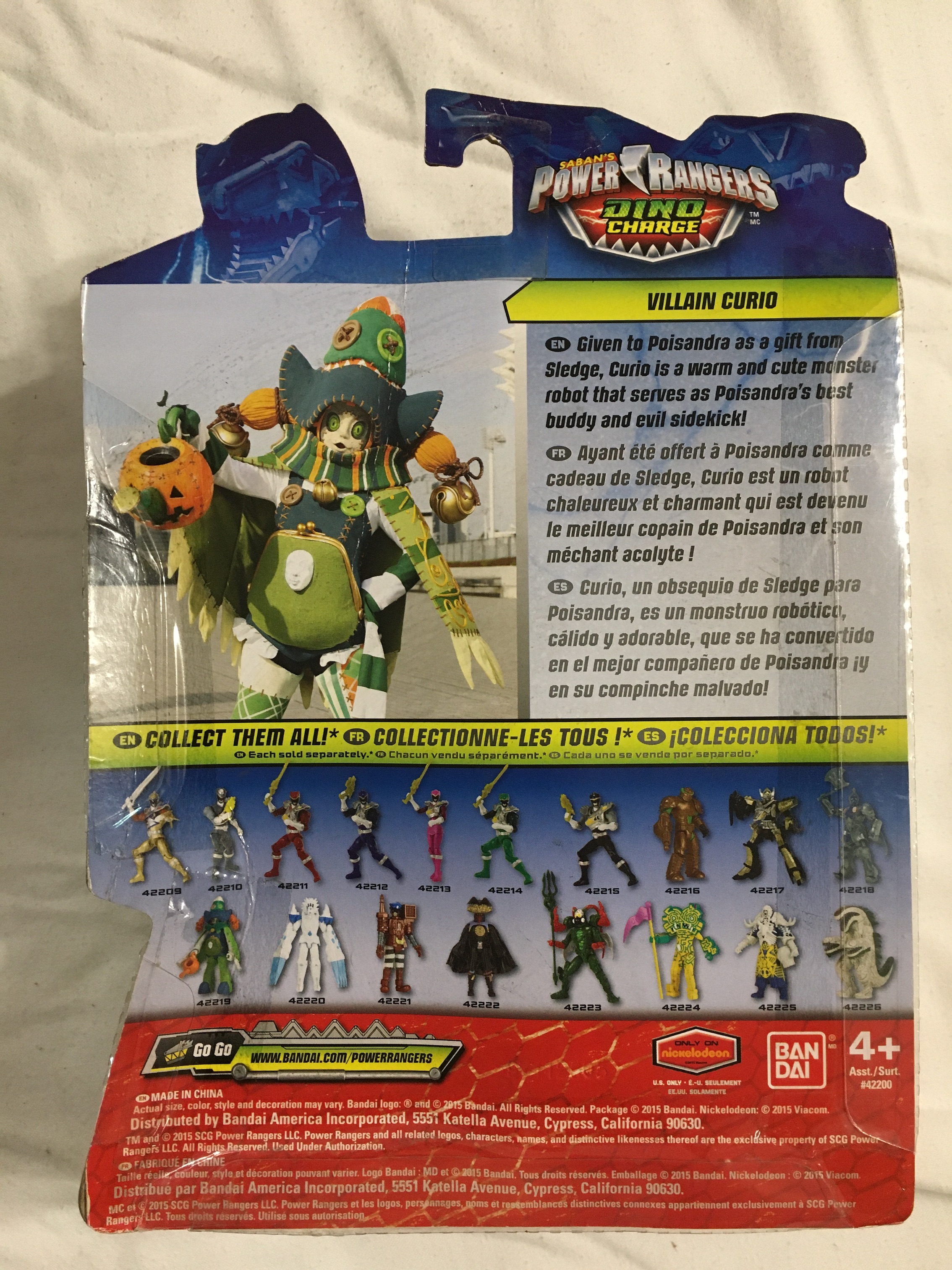 POWER RANGERS DINO CHARGE DINO CHARGER 5 INCH VILLAIN FIGURES (SET OF 5 ...