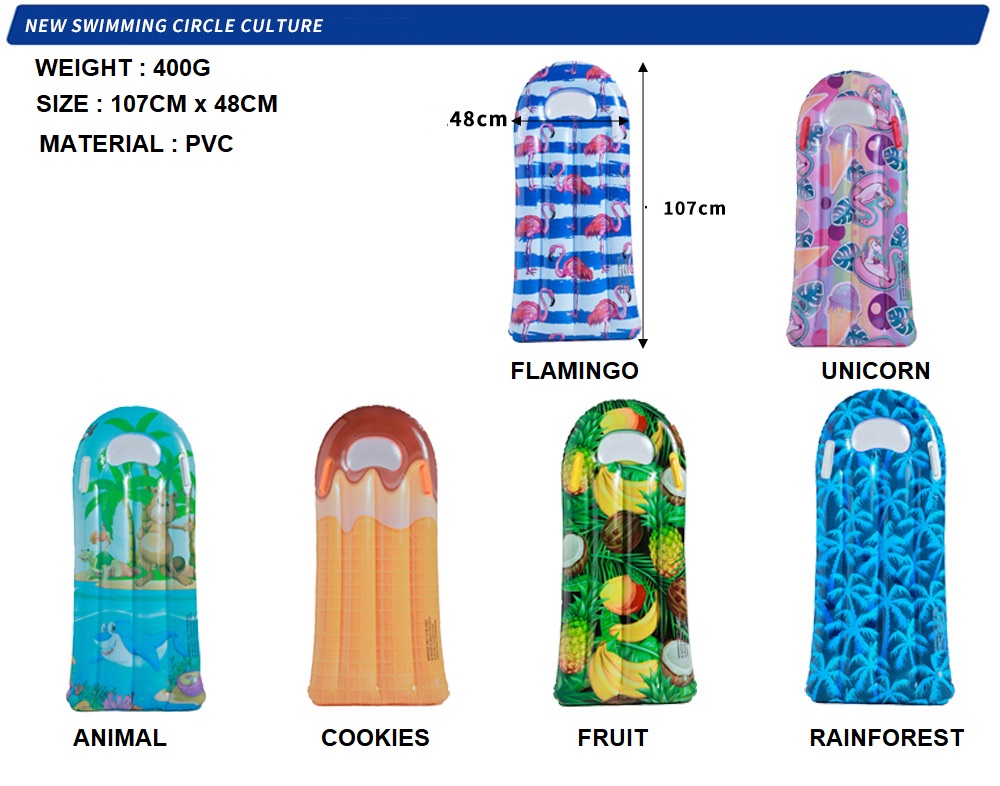 Kids Floating Bed Surfboard Inflatables lightweight holiday toys air ...