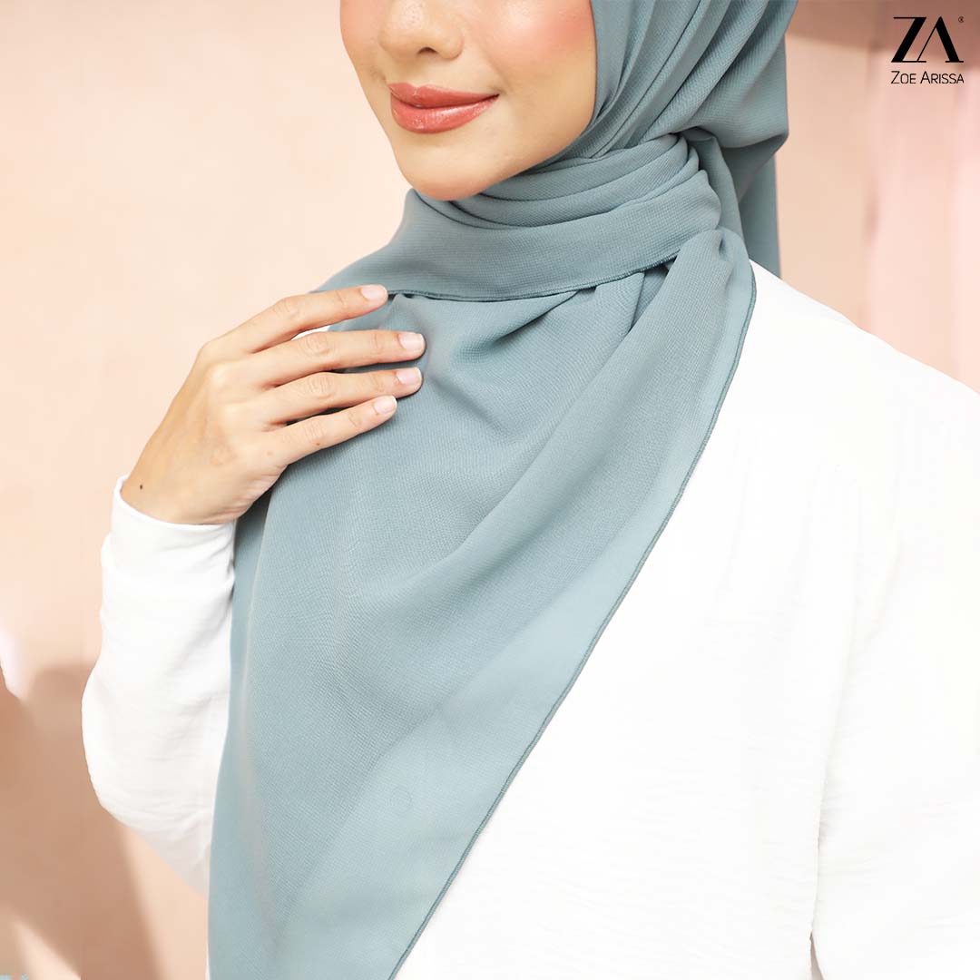 ZOE ARISSA TUDUNG BAWAL CHIFFON RAYA HAJI 2024 VOILE BIDANG 45 Bawal ...