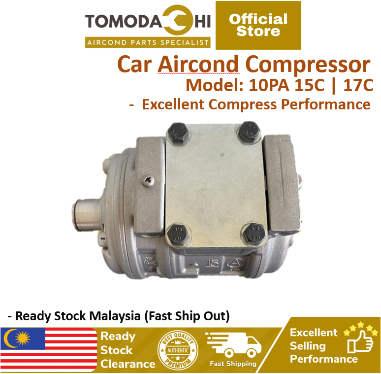 TOMODACHI Car Aircond Parts Compressor 10PA 15C 17C | Kompressor ...
