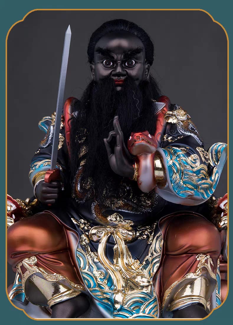 12寸法主公/张公圣君/金缕彩/新款树脂/精致神像/张公圣君摆件Fa Zhu Gong Statue | Shopee Malaysia