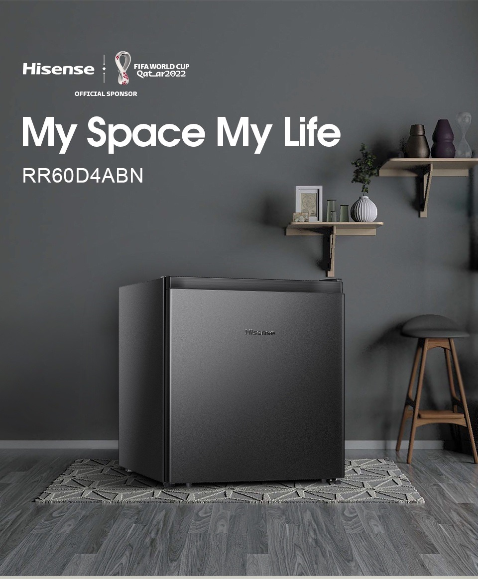 Hisense Fridge 60L Mini Refrigerator Single Door Mini Fridge Peti Sejuk