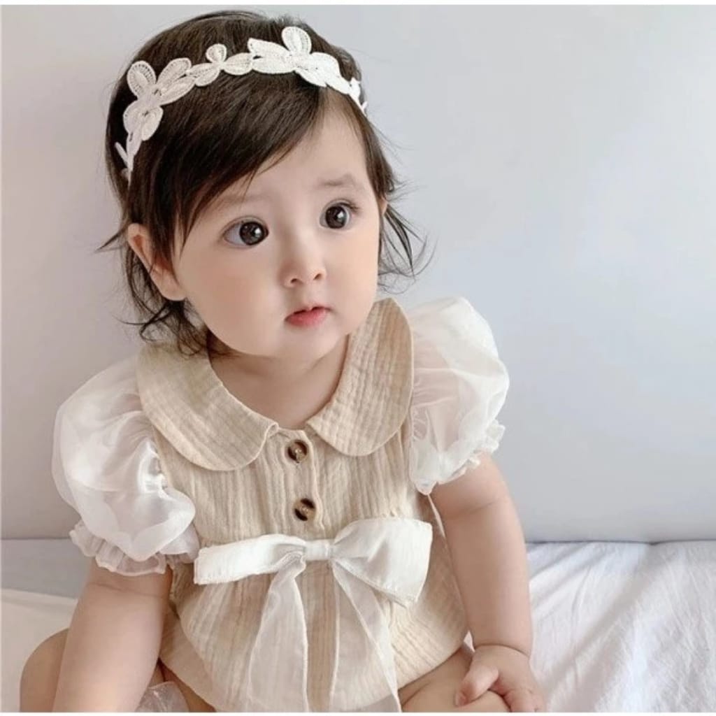 Sweetberry Baby Baby Girl Romper With Headband Baby Birthday Dress Princess Bubble Sleeve Bowknot Baju Baby Girl Shopee Malaysia