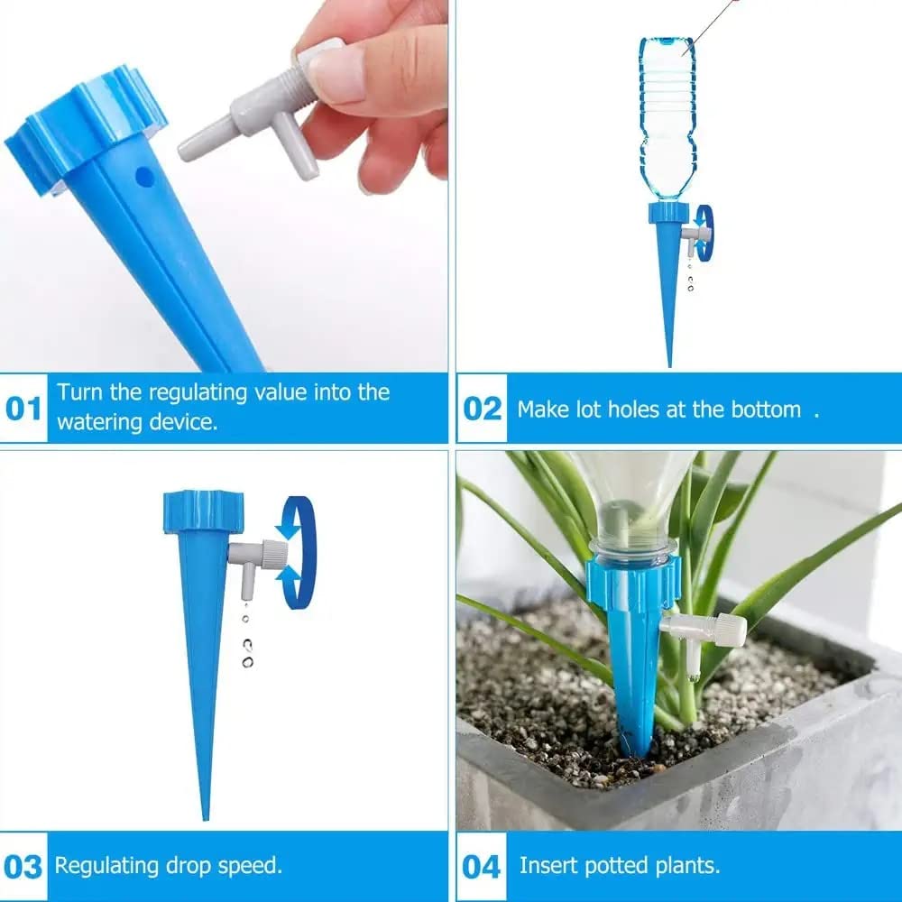Automatic Watering Plant Dripper Adjustable Plant Flower Drip ...