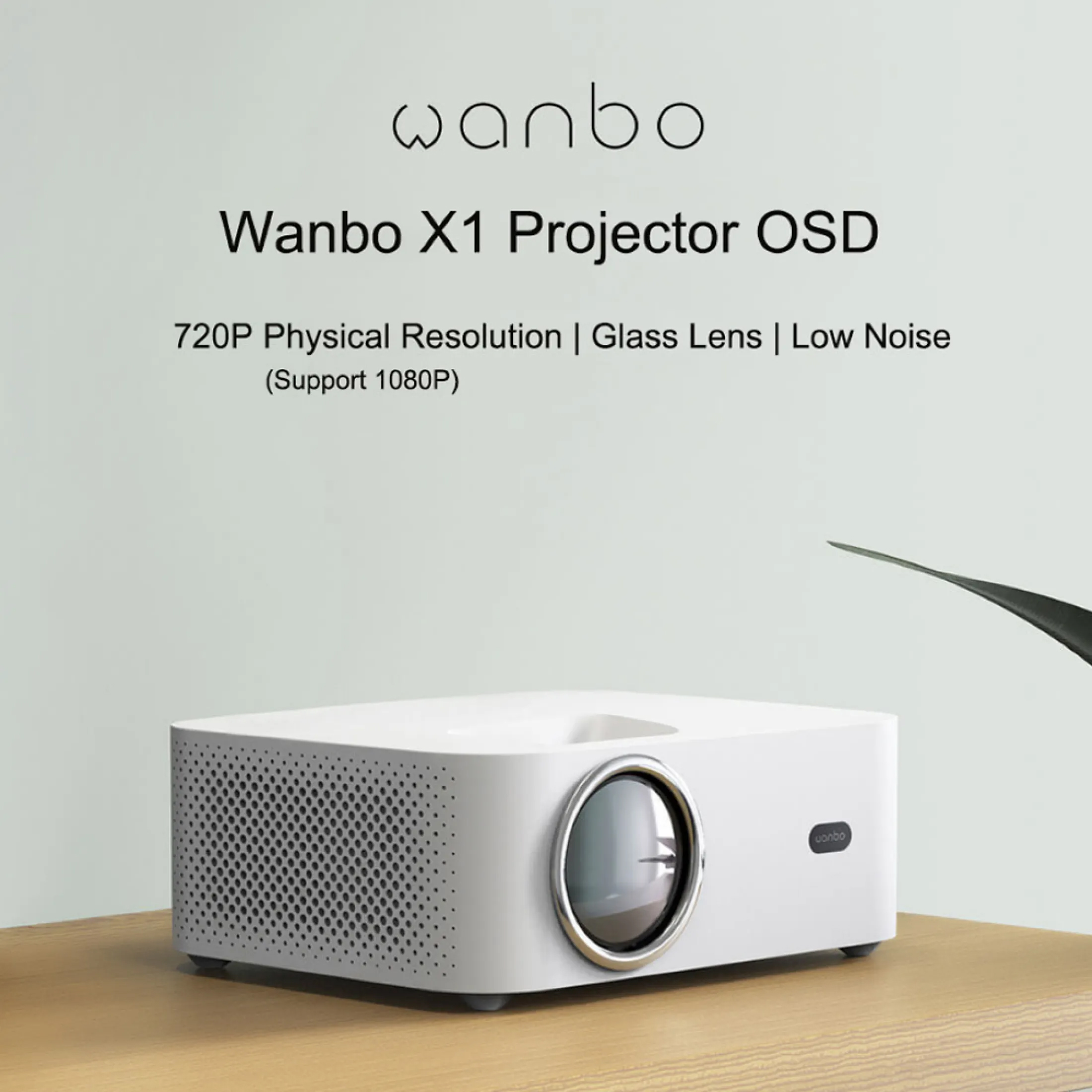 Wanbo Portable Projector X1 Same Screen | 1280x720P | 350 ANSI Lumens ...