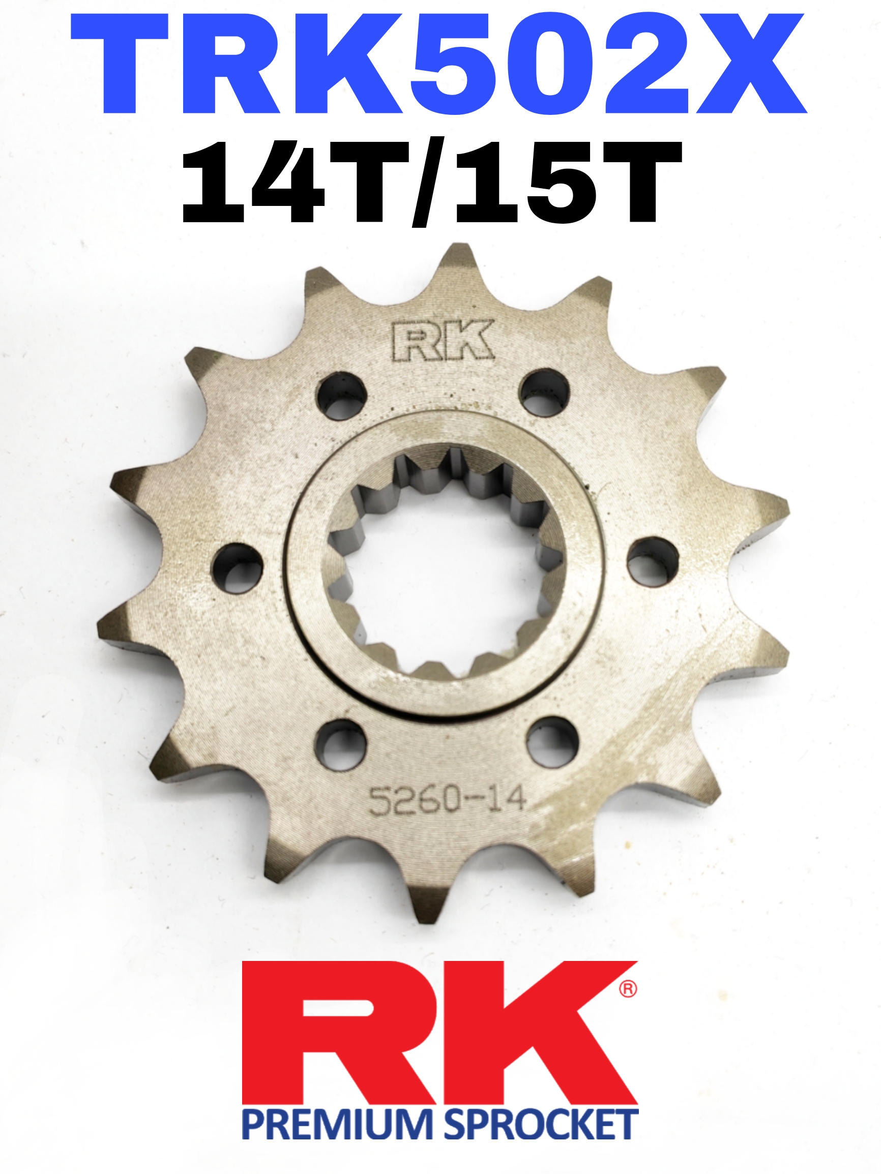 RK Sprocket Set Benelli TRK502X RK525 KRX X-Ring Rivet Black / Gold ...
