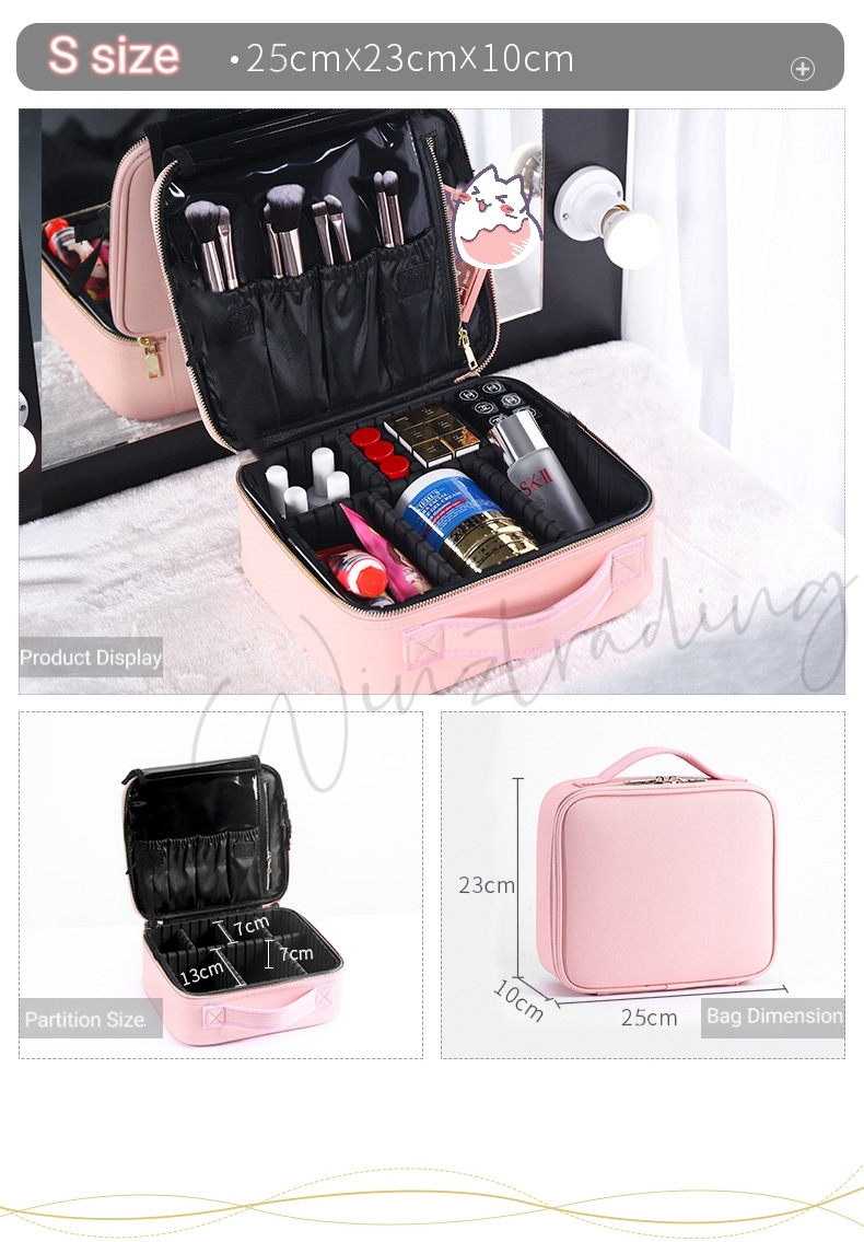 PU leather Cosmetic Bag Makeup Storage Bag Travel Cosmetic Bag