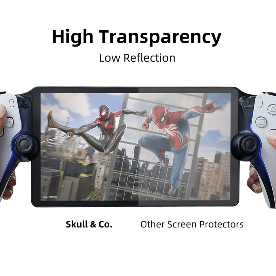 Skull & Co Tempered Glass Screen Protector for PlayStation Portal (2 ...
