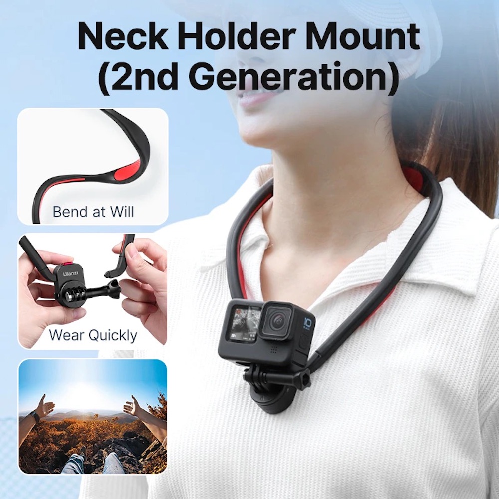 Ulanzi Go Quick II Magnetic Neck Holder Mount Brace For GoPro Insta360 ...