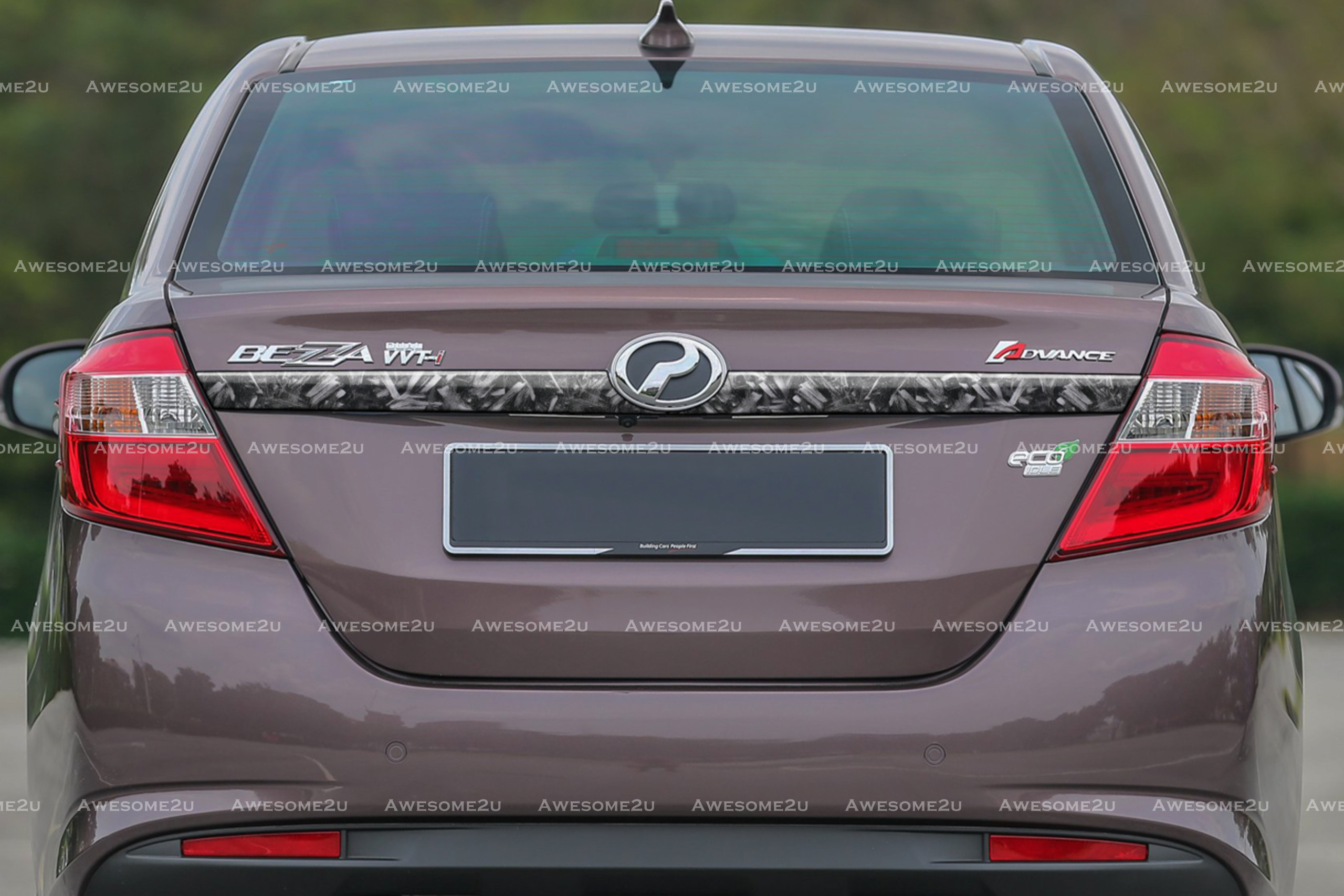 Awesome2u Perodua Bezza Old 2016-2019 Car Rear Tail Gate Trim Garnish ...