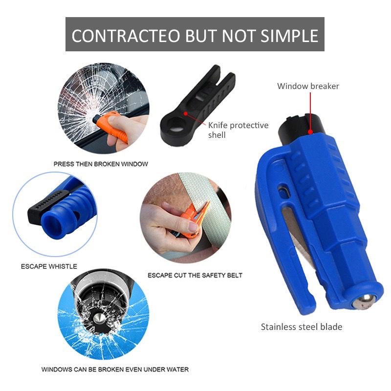 Ready Stock Glass Window Breaker Mini Emergency Escape Hammer Window ...