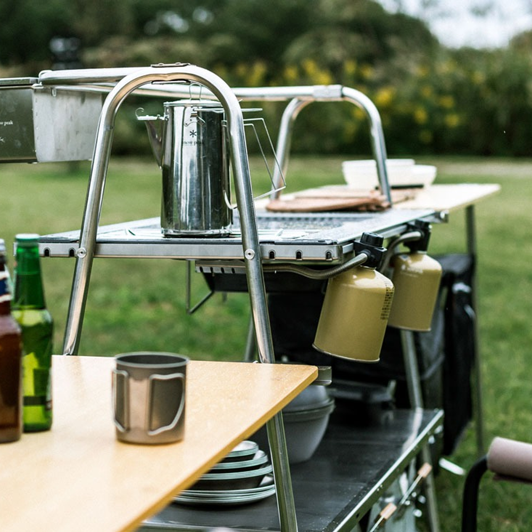 Snow Peak Stainless Kitchen Table - Outdoor Meja Camping Table | Shopee Malaysia