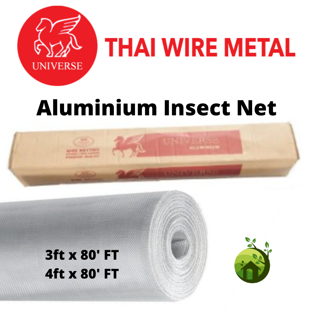 UNIVERSE ALUMINIUM INSECT SCREEN NETTING MOSQUITO MESH 3FEET(H)X80FEET ...
