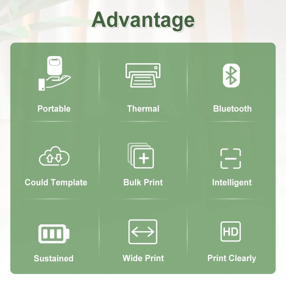 POSDECK Bluetooth Price Tag Label Printer Barcode Machine Sticker Mesin