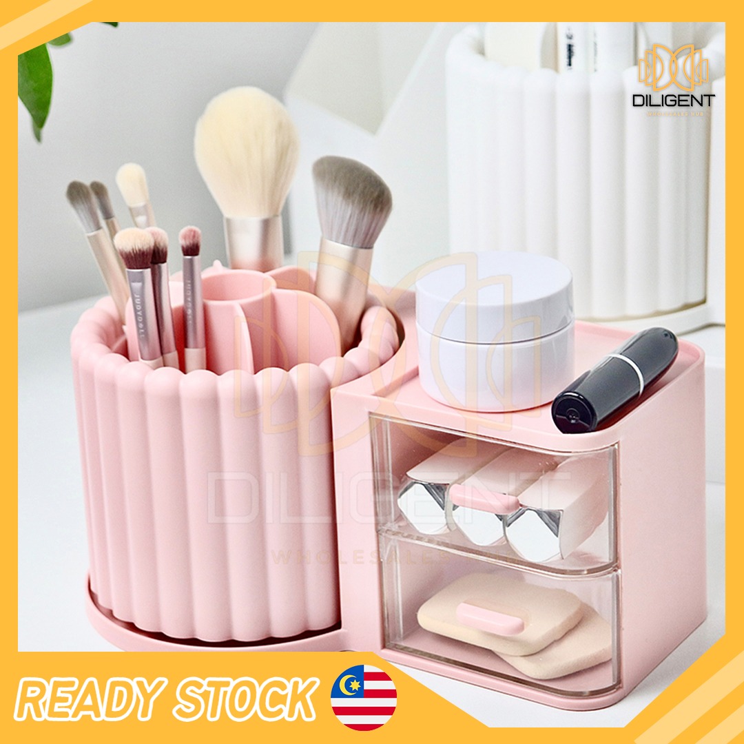 【D326 READY STOCK】Ins Style 360-Degree Rotating Holder Storage Box ...