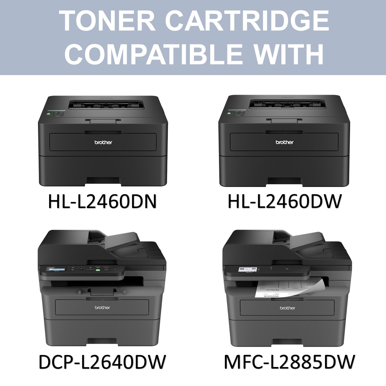 Brother Original Toner TN-2560 DRUM DR-2560 For HL-L2460DW HL-L2460DN ...