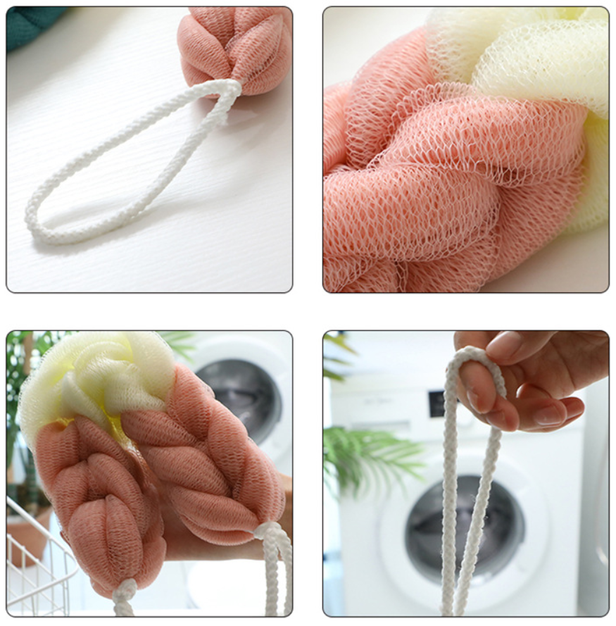 *Ready Stock* Long Stretch Back Sponge with Rope Handles Back Scrubber ...