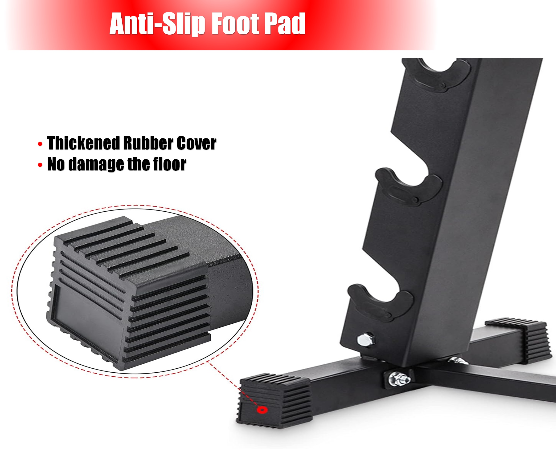 ADSports A- Frame Design Rak Pemberat Dumbbell Rack Stand Only 3 Tier ...