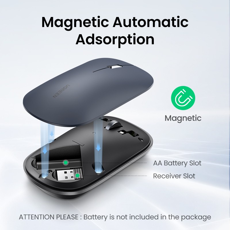 Hotdeal UG-MU001-25159/25160/25163 UGREEN DUAL MODE SILENT MOUSE MU001 ...