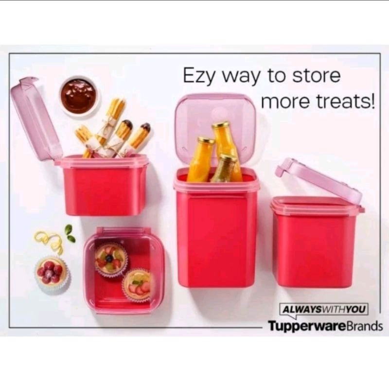💖💖 Tupperware Ezy Rectangular Keeper (1pc) 6.5L | Shopee Malaysia