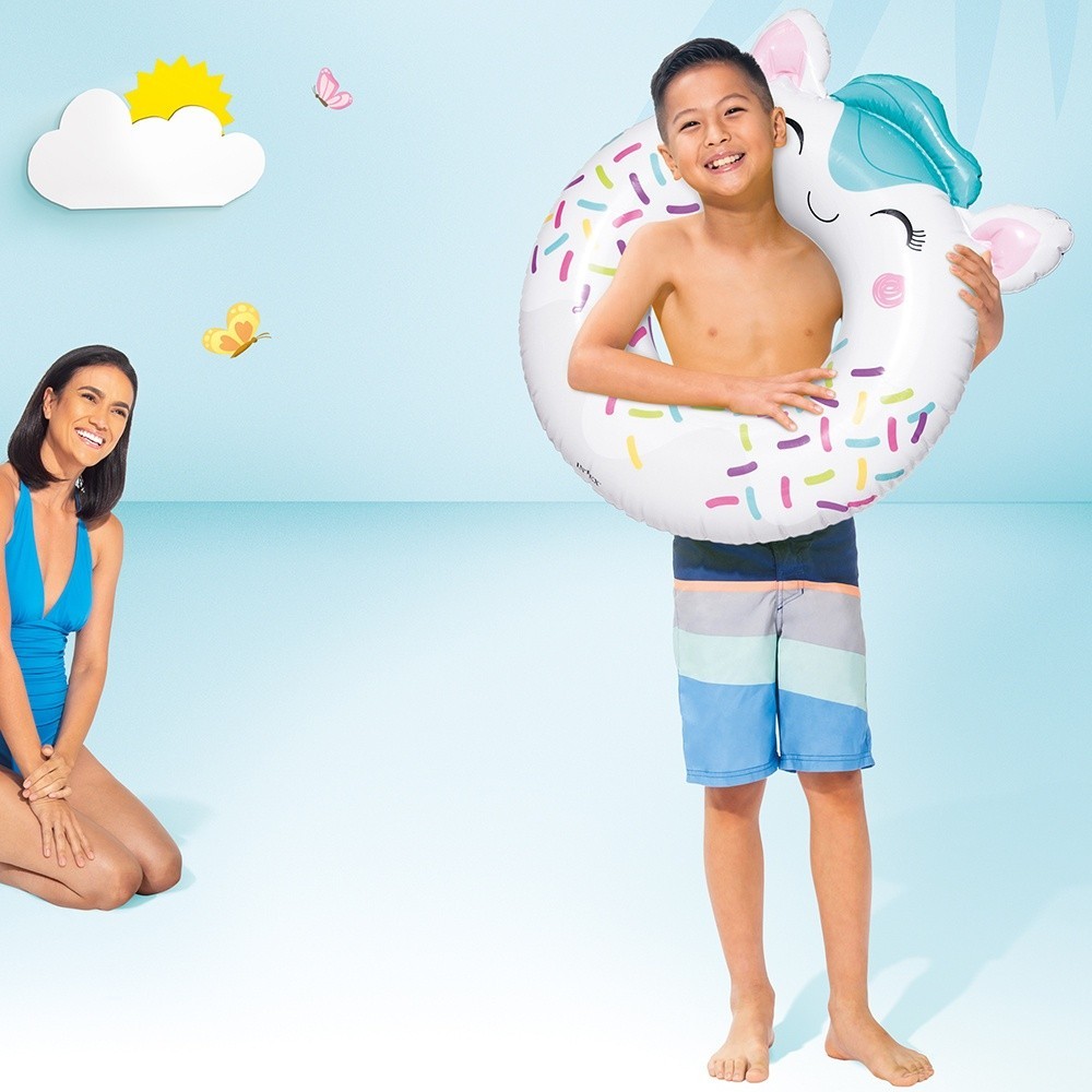 INTEX 59266 Cute Design Animal flummels Tubes Inflatable Round Pool ...