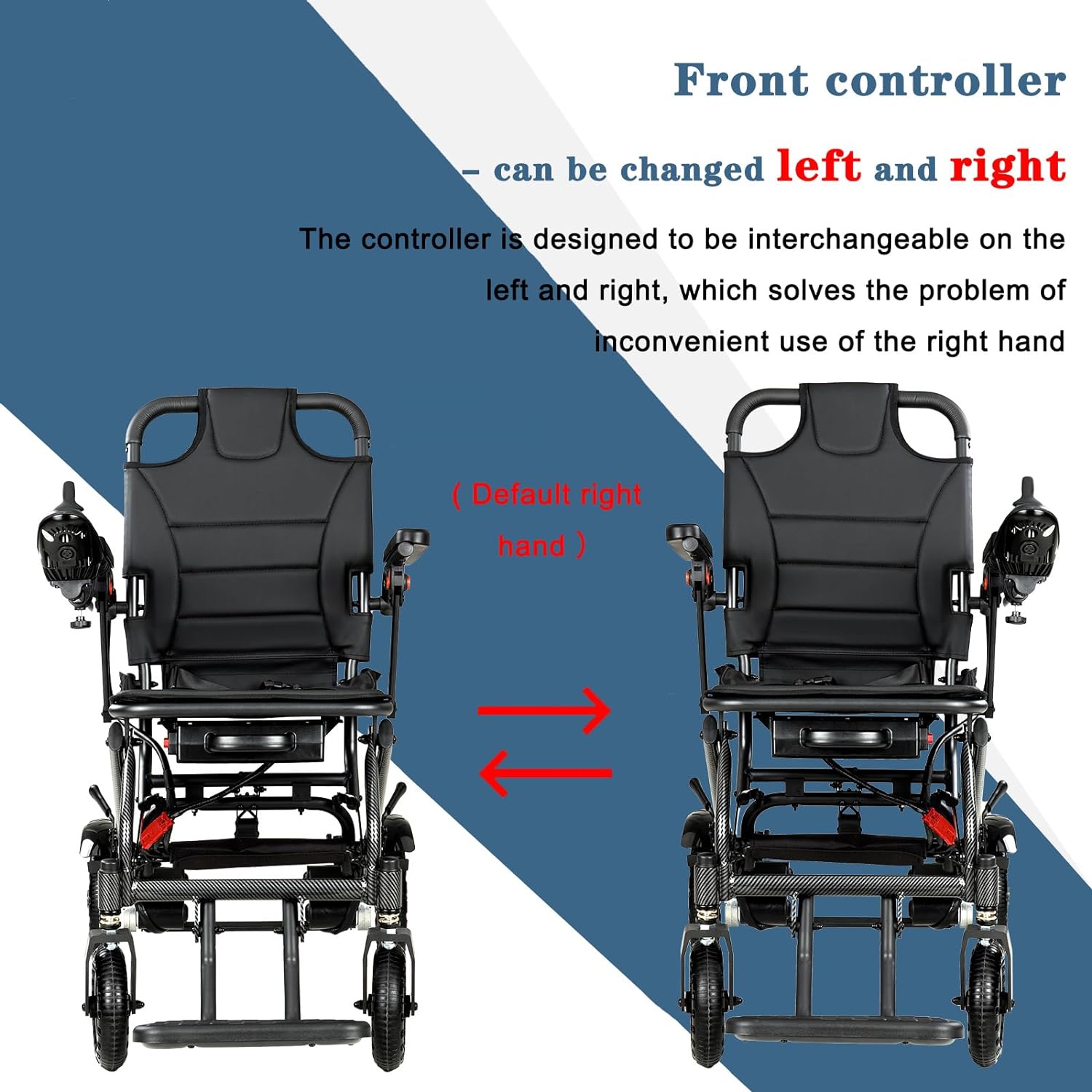 Zennfit A03D Lightweight Folding Electric 14KG Wheel Chair for Adults
