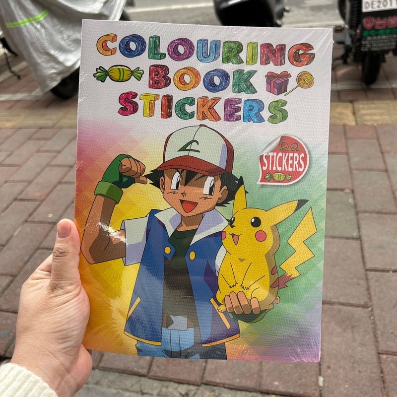 Children A4 Cartoon Sticker Book Colouring Book Kids Drawing Book Buku ...