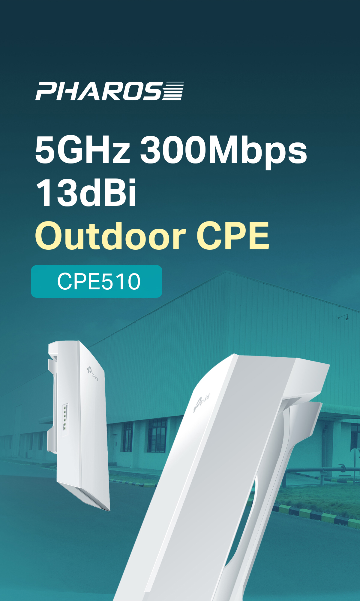 TP-Link CPE210 / CPE220 2.4Ghz / CPE510 5GHz 300Mbps Outdoor CPE AP ...