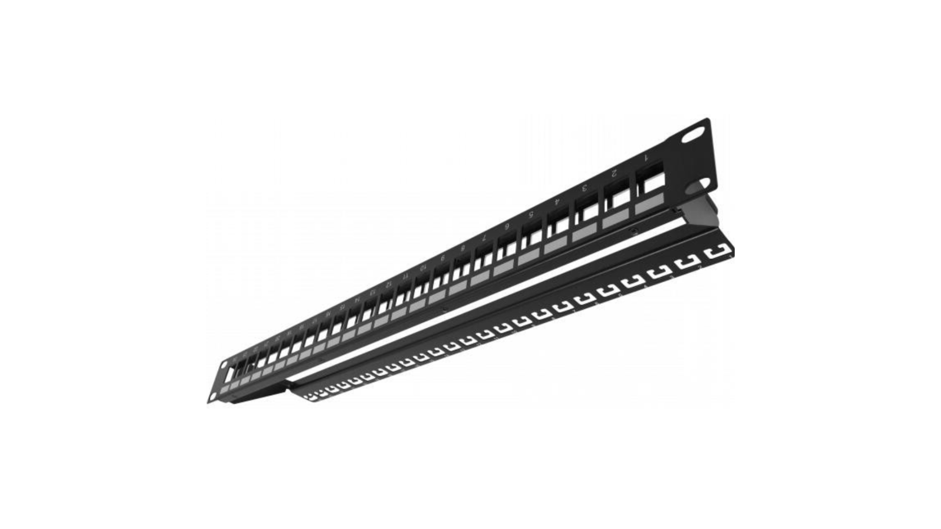 PP24M 24 Port Network Keystone Module Patch Panel Frame for 19