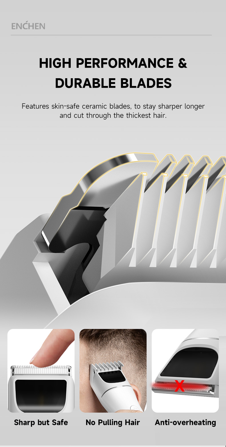 Gadgetoo Enchen Boost 2 Electric Hair Trimmer ( Update Version )
