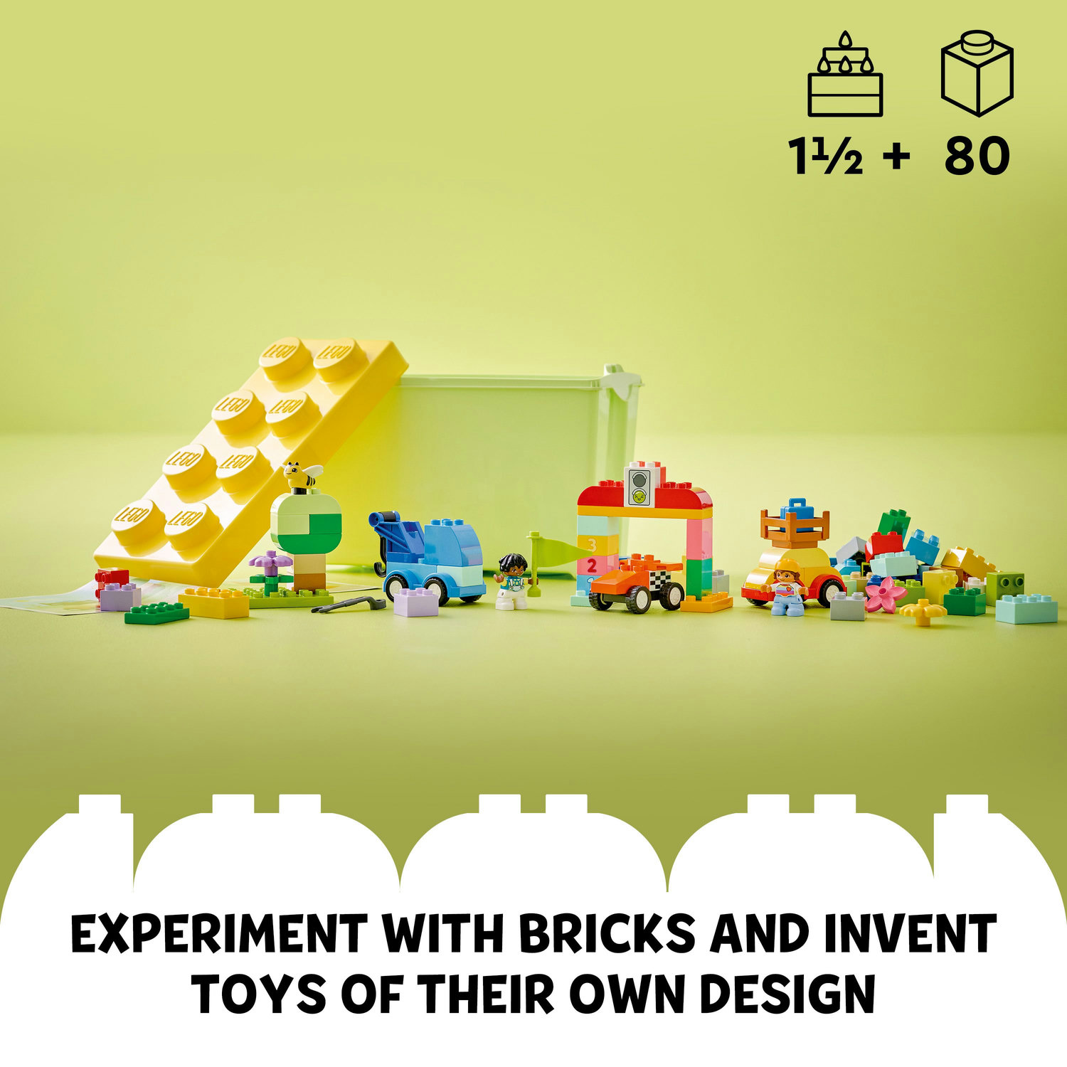 [BricksInBoots] LEGO DUPLO Classic Cars and Trucks Brick Box (10439)(80 ...