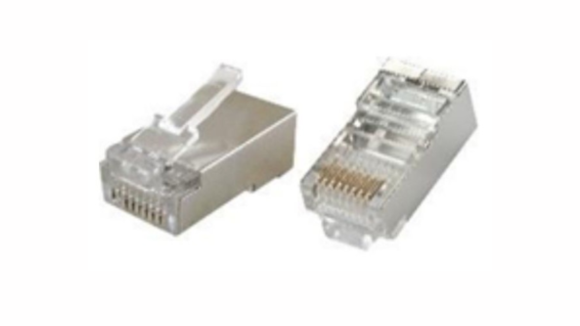 Shielded Cat6 RJ45 LAN Network Internet Connector Plug 8P8C 8Pin Less ...