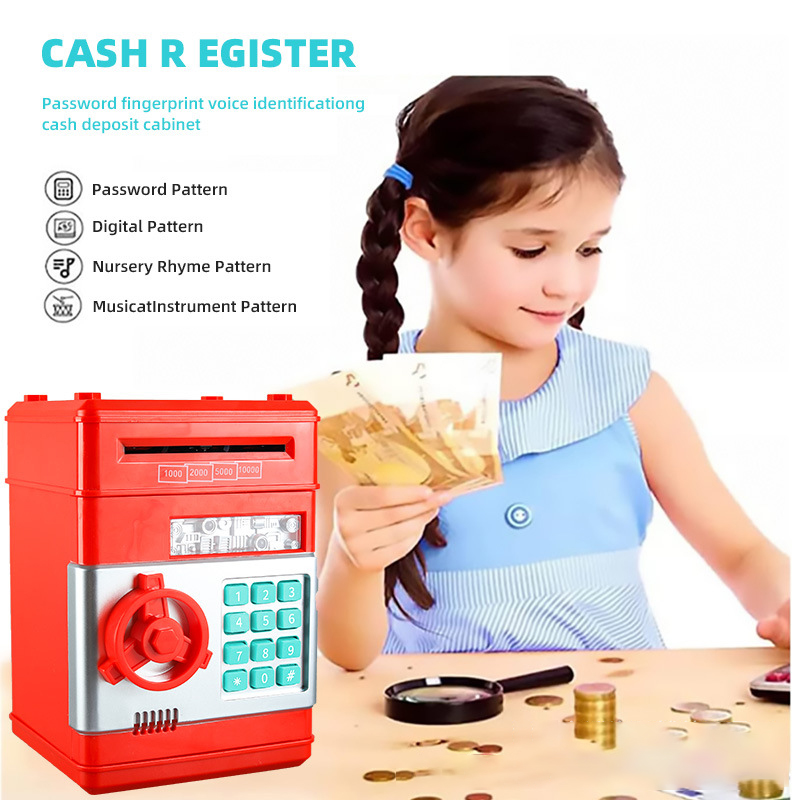 Electronic Piggy Bank ATM Password Money Box Cash Coins Saving Box ATM ...