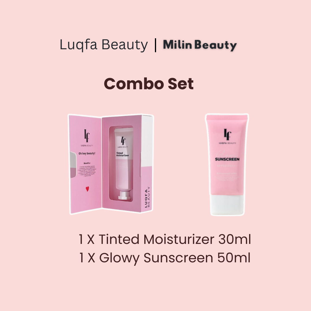(Set Besar) Luqfa Beauty Tinted Moisturizer/Glowy Sunscreen/Aquarich ...
