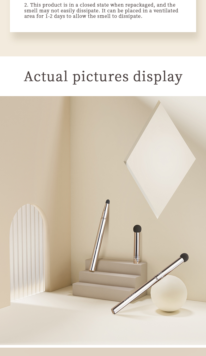 AMORTALS Dual Headed Stippling Brush 尔木萄双头无痕遮瑕刷点涂刷 泪沟法令纹不易吃粉笔指腹化妆师专用化妆刷 ...