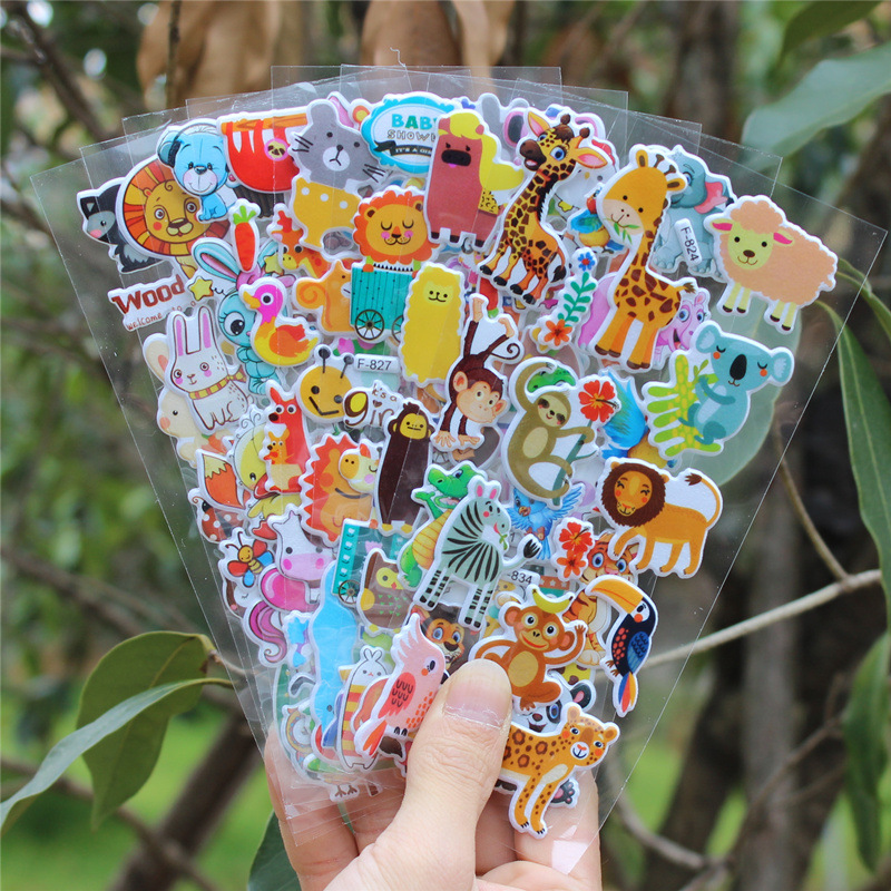 1Pc Sticker Randomly Given 3D Puffy Sticker Kid Cartoon Sticker ...