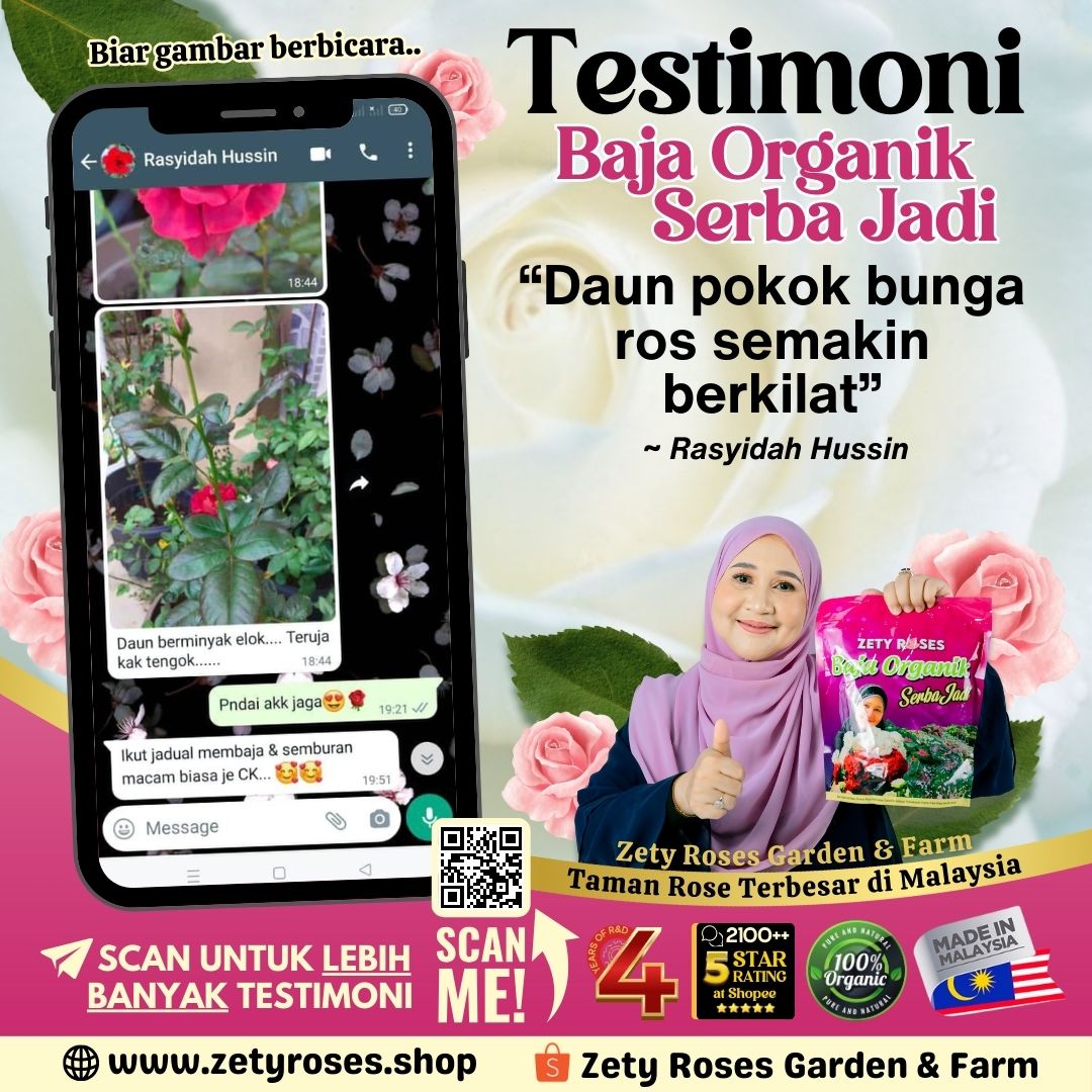 Zety Roses Baja Organik Serba Jadi untuk Kesuburan Bunga, Buah dan ...