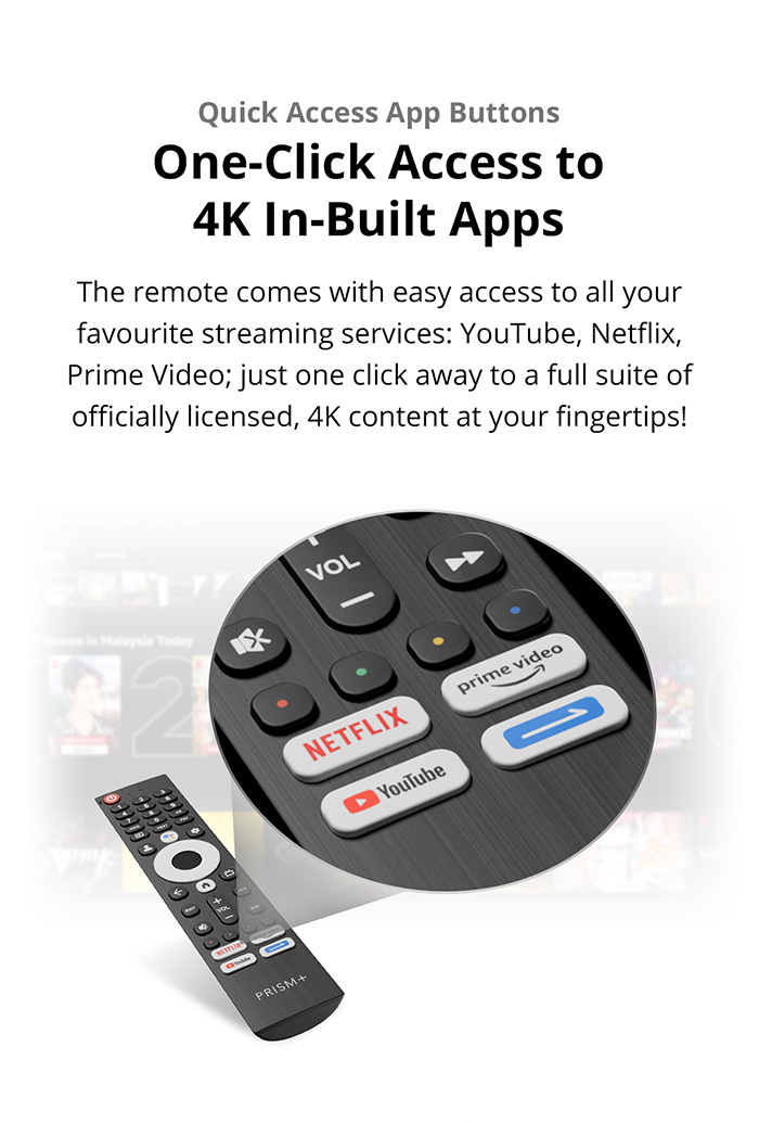 PRISM+ Google TV Remote Control | Shopee Malaysia