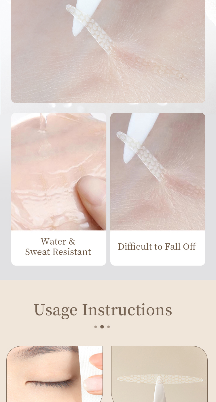 AMORTALS Korea Double Eyelid Tape 尔木萄雙眼皮貼隐形 双眼皮贴女隐形自然无痕蕾丝肿眼泡专用单面双眼皮贴 ...