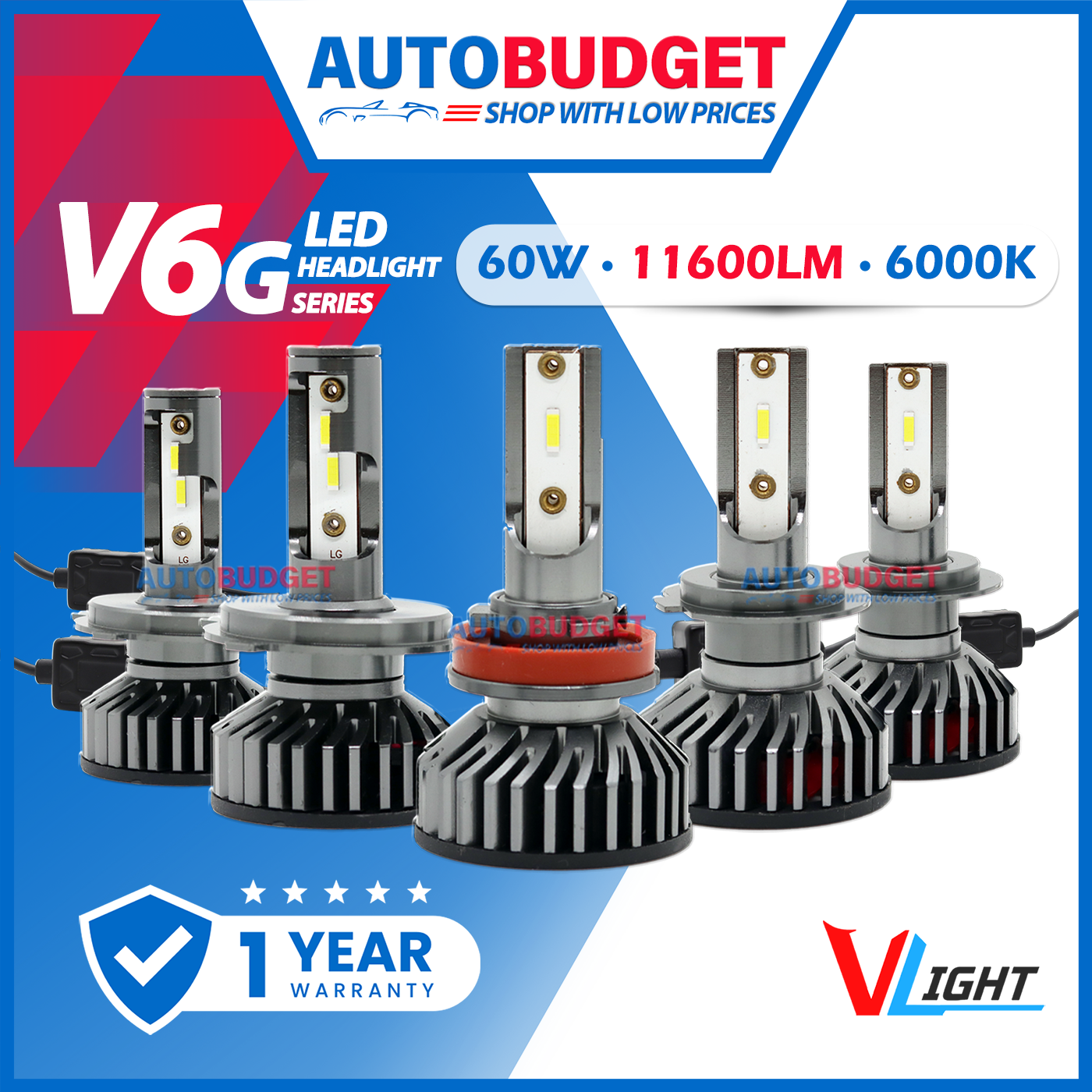PERODUA Axia V7 V6 V9 VLight Premium LED Axia Car Headlight Advanced H4 ...