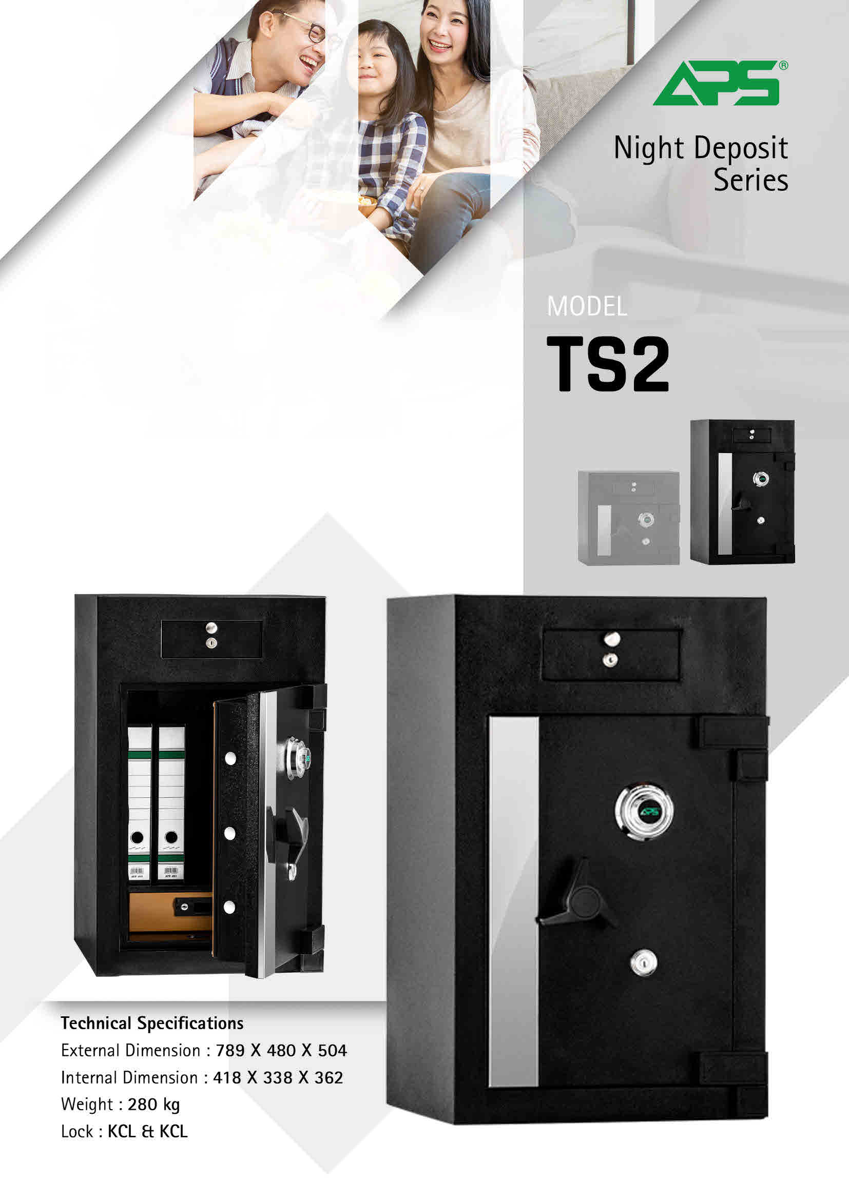 APS TS1 TS2 TS3 Night Deposit Safe Fire Resistant Safety Box APS Night ...