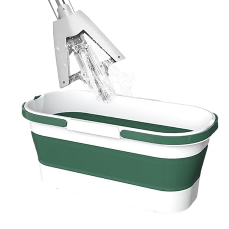 Green White Baldi Air Boleh Lipat Collapsible Water Pail With Handle ...