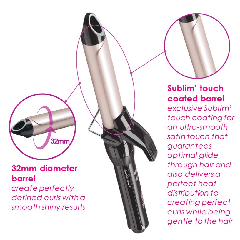 BABYLISS Sublim Touch Pro 180 Curling Iron 32mm C332E Shopee Malaysia