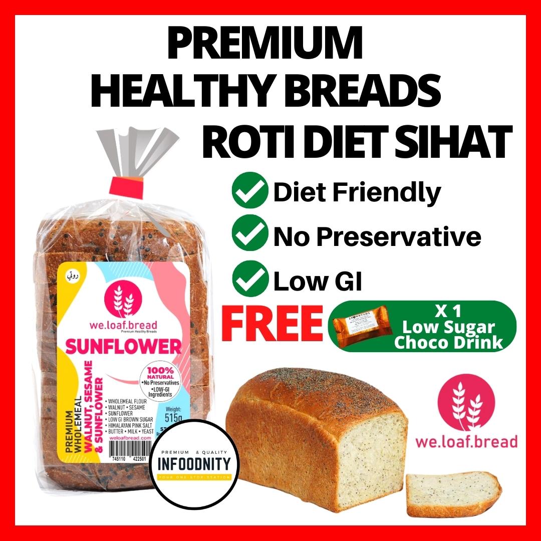 WE LOAF BREAD Healthy Bread LOW GI Bread Wholemeal Bread Loaf Roti Diet